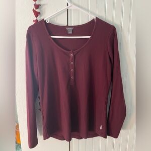 Eddie Bauer Softline Ribbed Henley W’s Medium